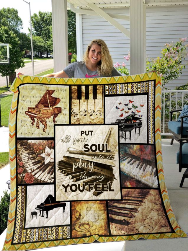 Piano Quilt Blanket Piano Quilt Blanket