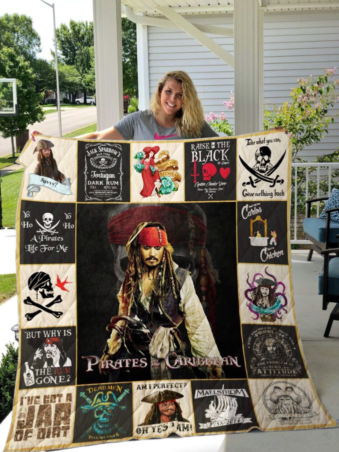 Pirates Of The Caribbean Quilt Blanket - Ver.0117 Pirates Of The Caribbean Quilt Blanket - Ver.0117