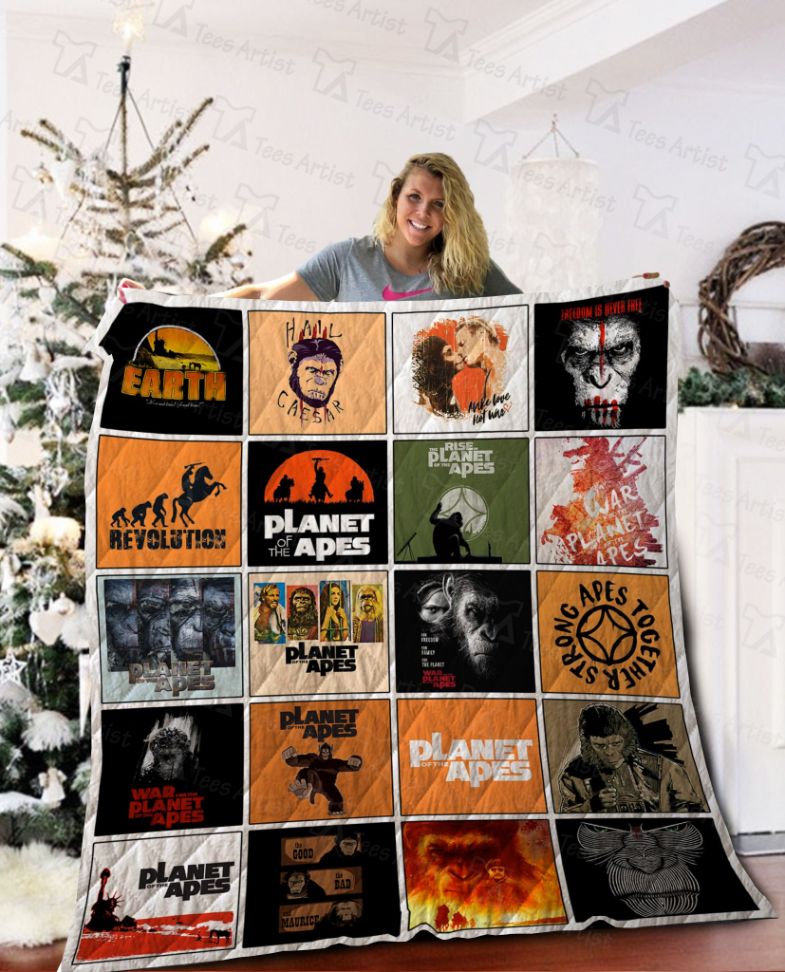 Planet Of The Apes Quilt Blanket Planet Of The Apes Quilt Blanket