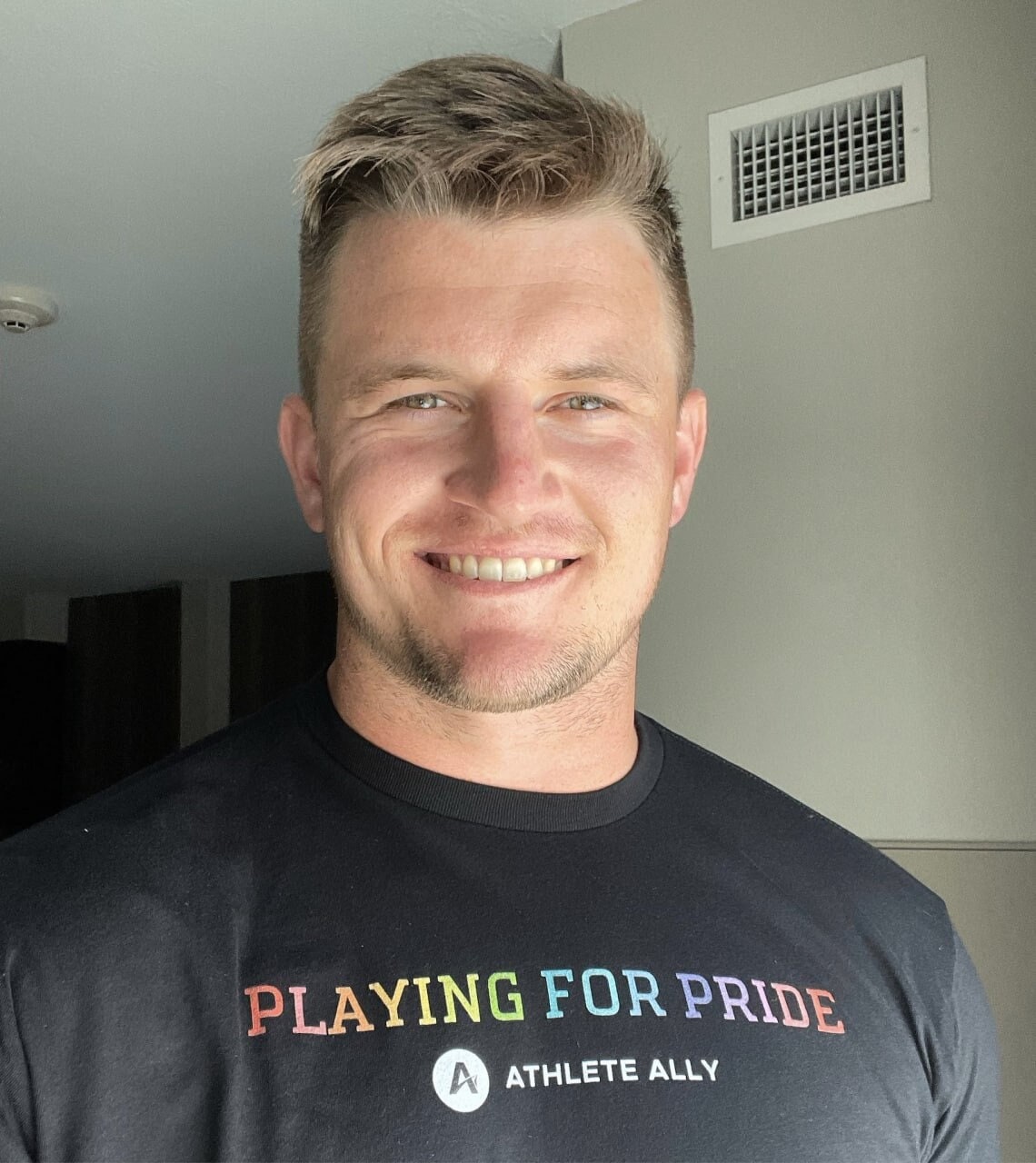 Playing For Pride Athlete Ally Unisex T-Shirt Playing For Pride Athlete Ally Unisex T-Shirt