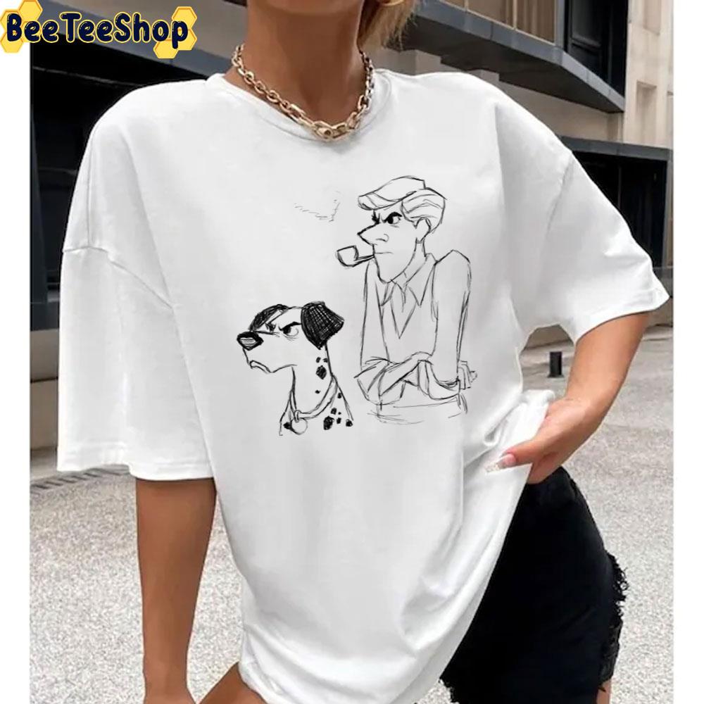 Pongo And Roger Sketch Art Unisex T-Shirt Pongo And Roger Sketch Art Unisex T-Shirt