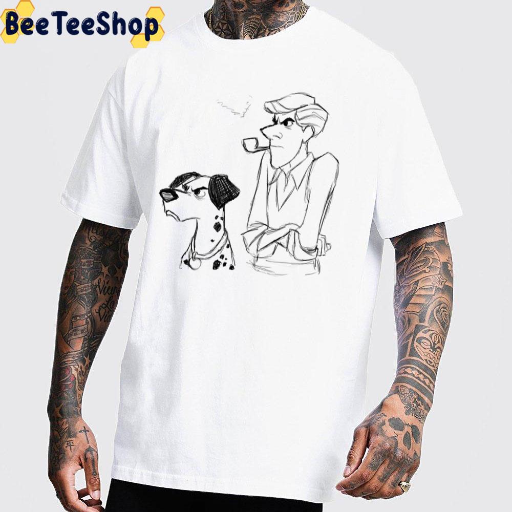Pongo And Roger Sketch Art Unisex T-Shirt Pongo And Roger Sketch Art Unisex T-Shirt