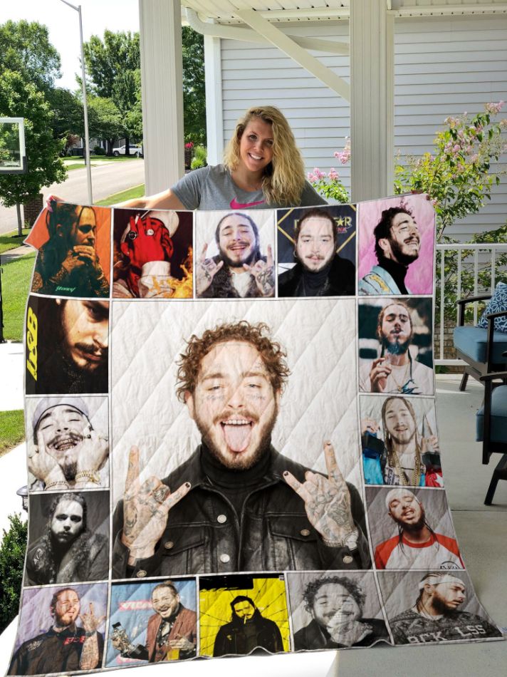 Post Malone Quilt Blanket 01 Post Malone Quilt Blanket 01