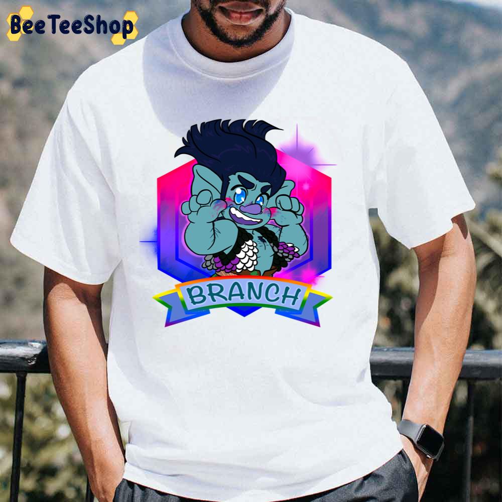 Pride Branch Trolls Movie Retro Art Unisex T-Shirt Pride Branch Trolls Movie Retro Art Unisex T-Shirt