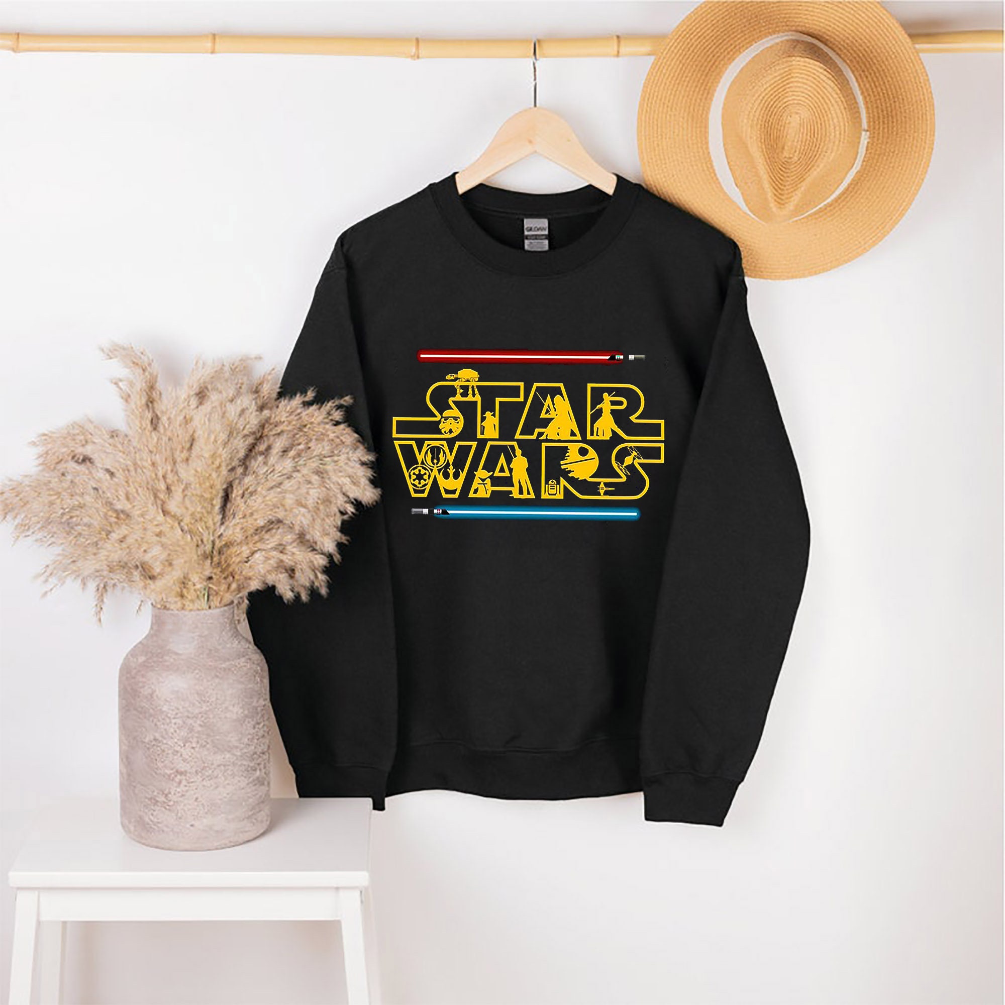 Princess Leia Baby Yoda Disney Star Wars Unisex Sweatshirt Princess Leia Baby Yoda Disney Star Wars Unisex Sweatshirt