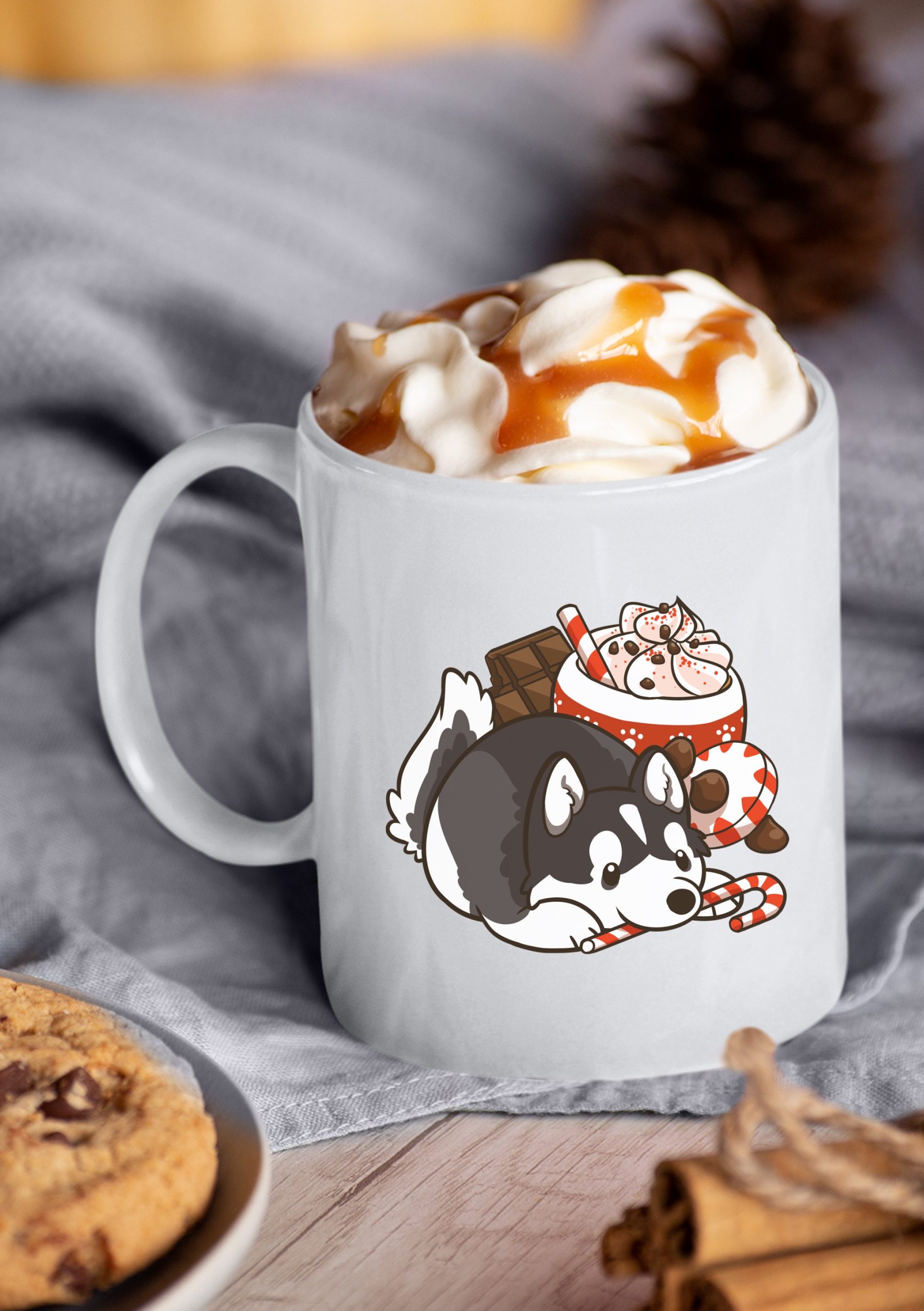 Pumpkin Spice Husky Unisex Sweatshirt Pumpkin Spice Husky Unisex Sweatshirt