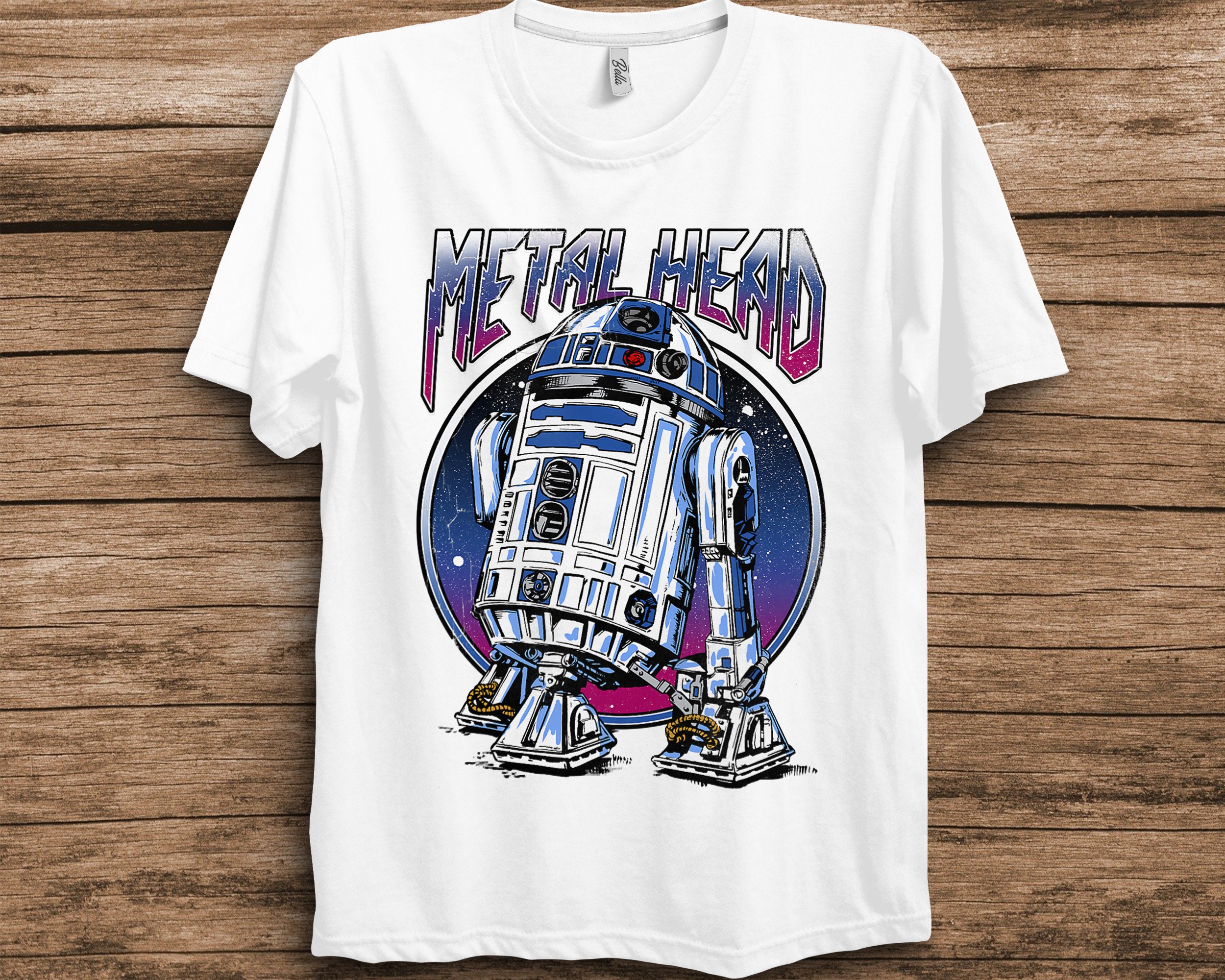 R2d2 Metal Head Vintage Graphic Unisex T-Shirt R2d2 Metal Head Vintage Graphic Unisex T-Shirt