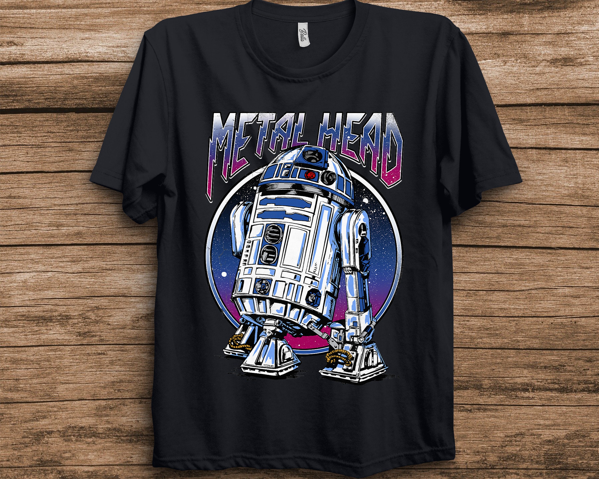R2d2 Metal Head Vintage Graphic Unisex T-Shirt R2d2 Metal Head Vintage Graphic Unisex T-Shirt