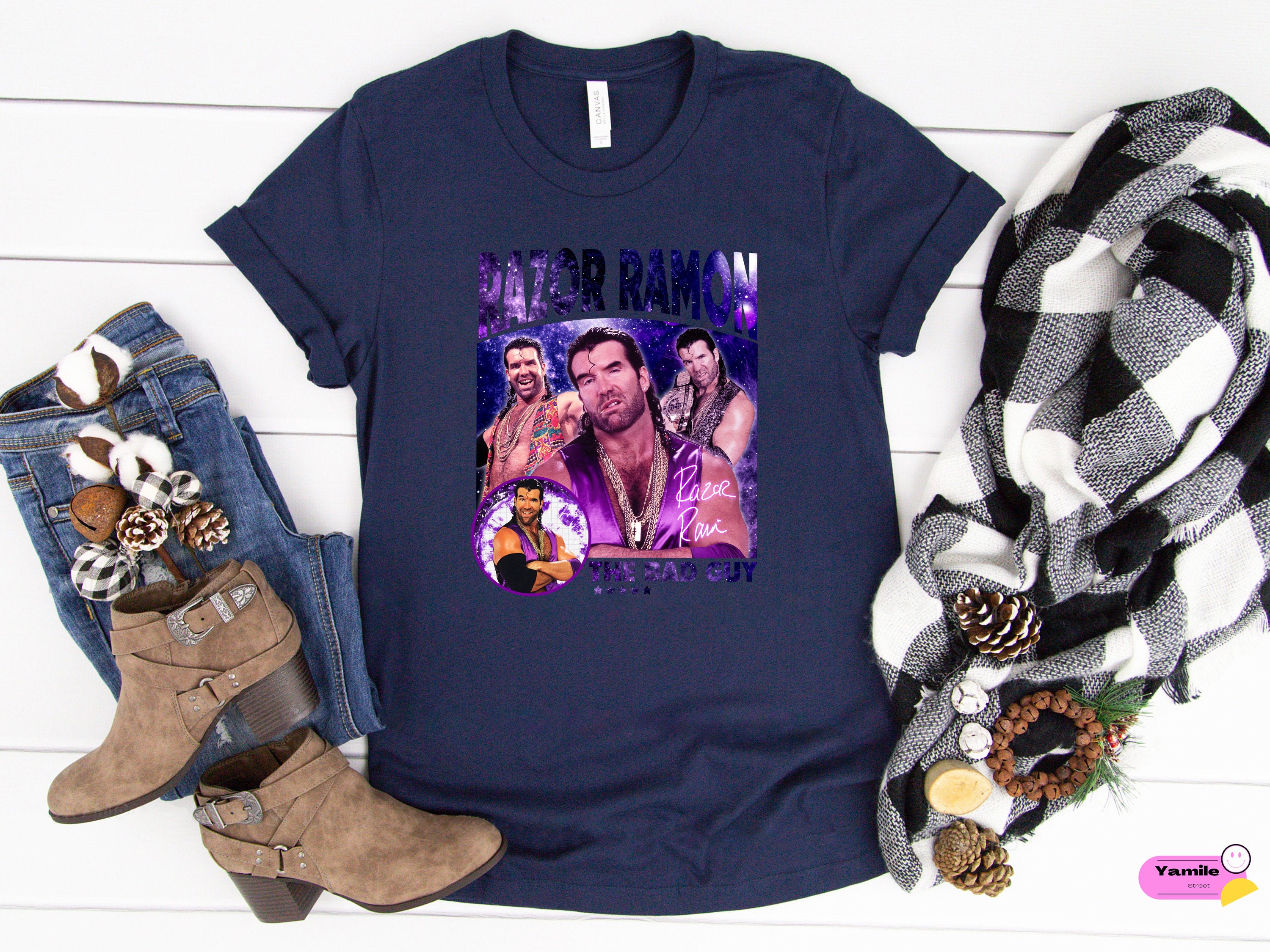 Razor Ramon The Bad Guy Purple Art Unisex T-Shirt