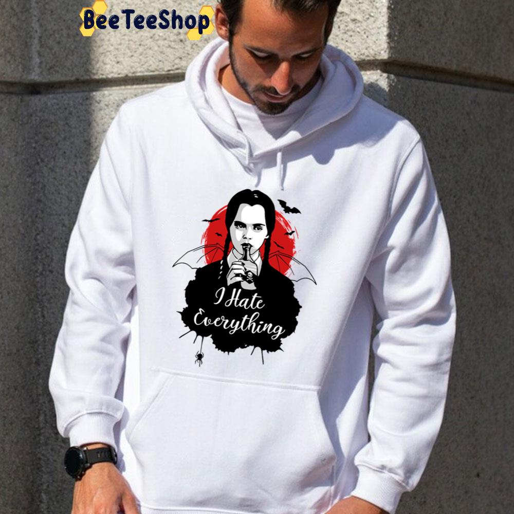 Red Moon I Hate Everyone Addams Wednesday Unisex T-Shirt Red Moon I Hate Everyone Addams Wednesday Unisex T-Shirt