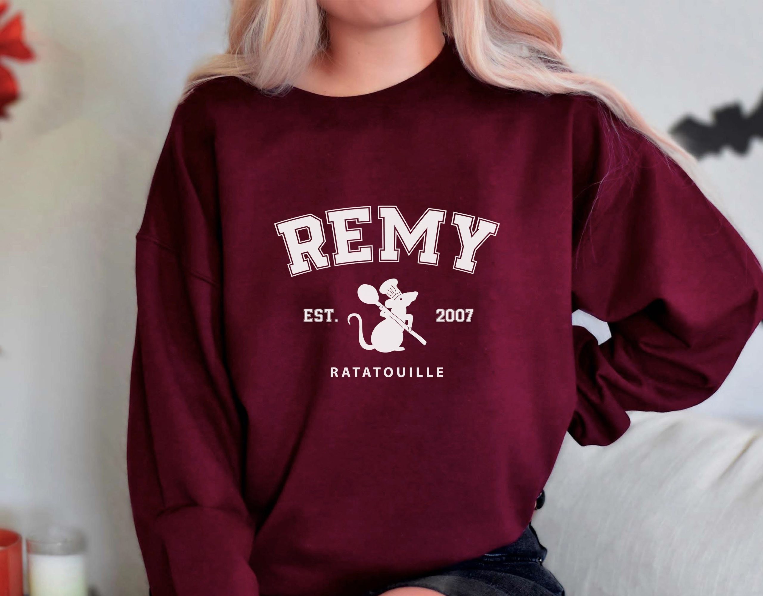 Remy Ratatouille Est 2007 Anyone Can Cook Unisex Sweatshirt Remy Ratatouille Est 2007 Anyone Can Cook Unisex Sweatshirt