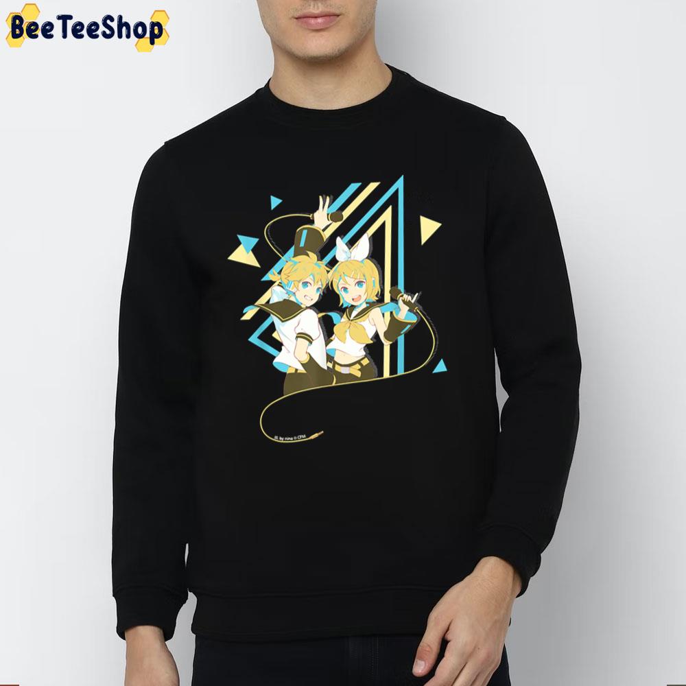 Retro Art Hatsune Miku Kagamine Rin Len Unisex T-Shirt Retro Art Hatsune Miku Kagamine Rin Len Unisex T-Shirt