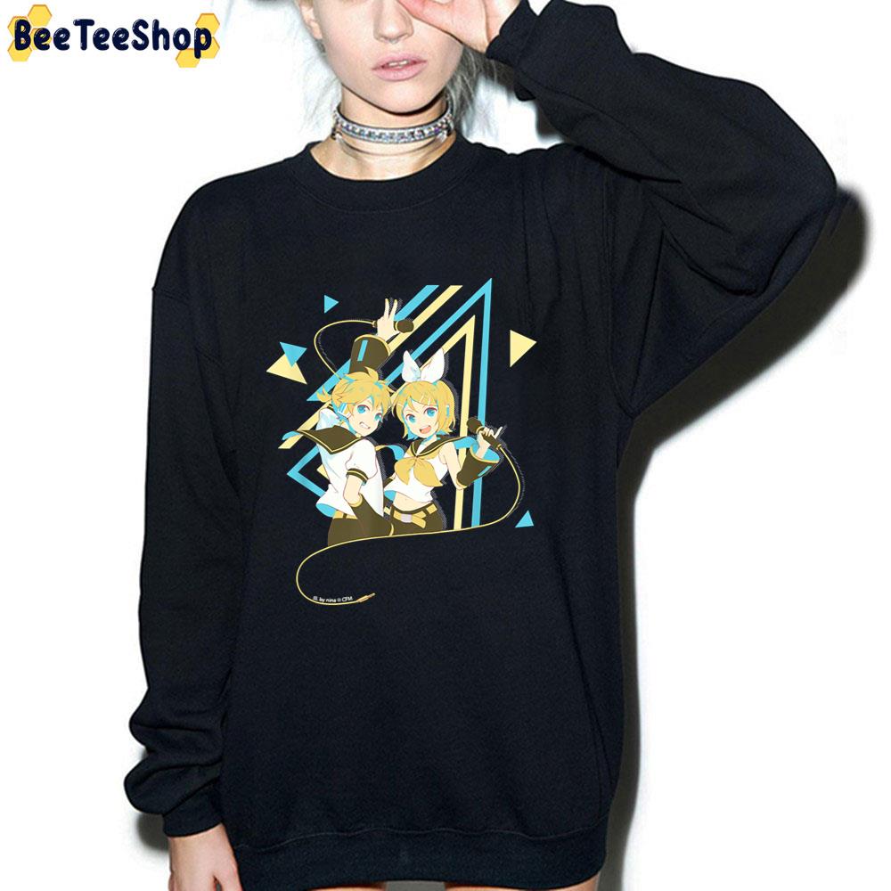 Retro Art Hatsune Miku Kagamine Rin Len Unisex T-Shirt Retro Art Hatsune Miku Kagamine Rin Len Unisex T-Shirt