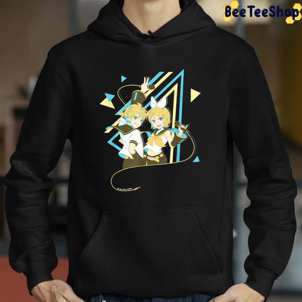 Retro Art Hatsune Miku Kagamine Rin Len Unisex T-Shirt Retro Art Hatsune Miku Kagamine Rin Len Unisex T-Shirt