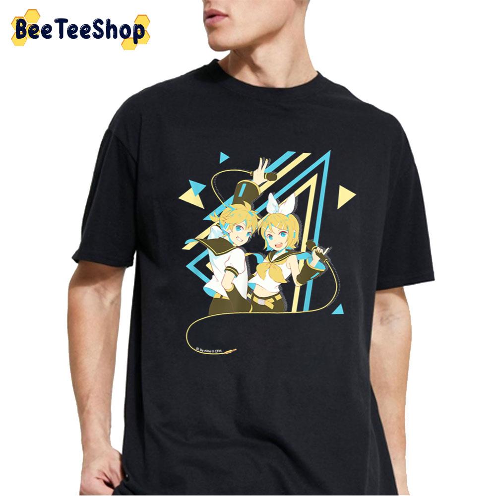 Retro Art Hatsune Miku Kagamine Rin Len Unisex T-Shirt Retro Art Hatsune Miku Kagamine Rin Len Unisex T-Shirt