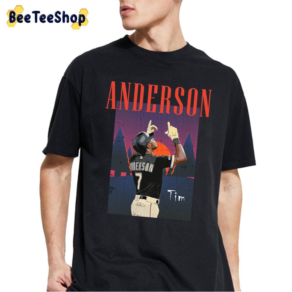 Retro Art Tim Anderson Chicago White Sox Baseball Unisex T-Shirt Retro Art Tim Anderson Chicago White Sox Baseball Unisex T-Shirt