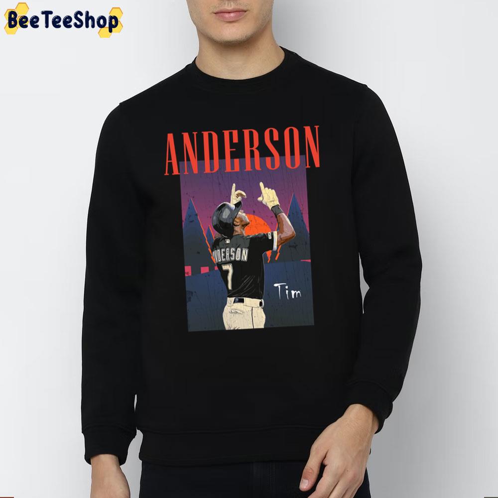 Retro Art Tim Anderson Chicago White Sox Baseball Unisex T-Shirt Retro Art Tim Anderson Chicago White Sox Baseball Unisex T-Shirt