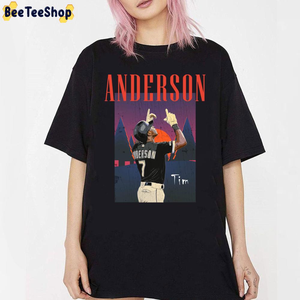 Retro Art Tim Anderson Chicago White Sox Baseball Unisex T-Shirt Retro Art Tim Anderson Chicago White Sox Baseball Unisex T-Shirt