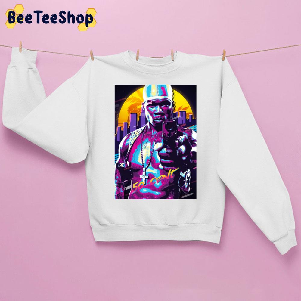 Retro City And Gun 50 Cent Rapper Unisex Sweatshirt Retro City And Gun 50 Cent Rapper Unisex Sweatshirt