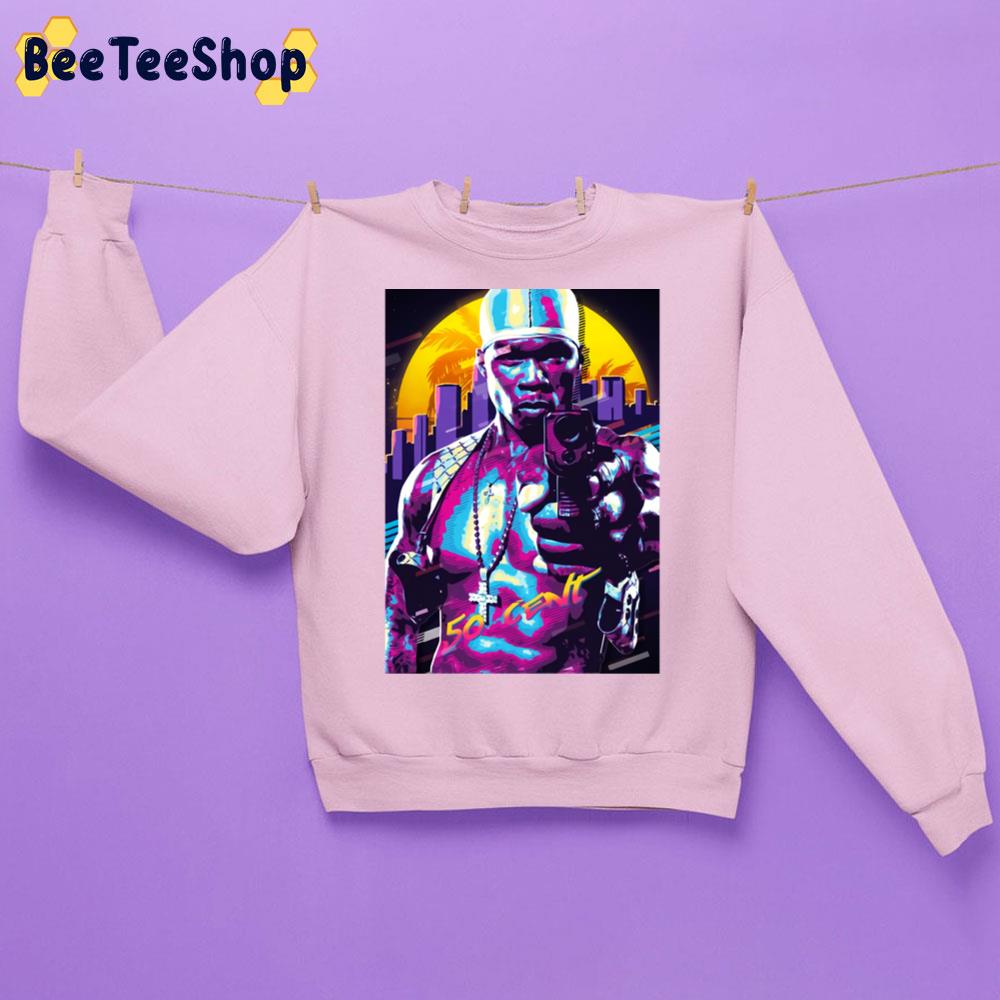 Retro City And Gun 50 Cent Rapper Unisex Sweatshirt Retro City And Gun 50 Cent Rapper Unisex Sweatshirt