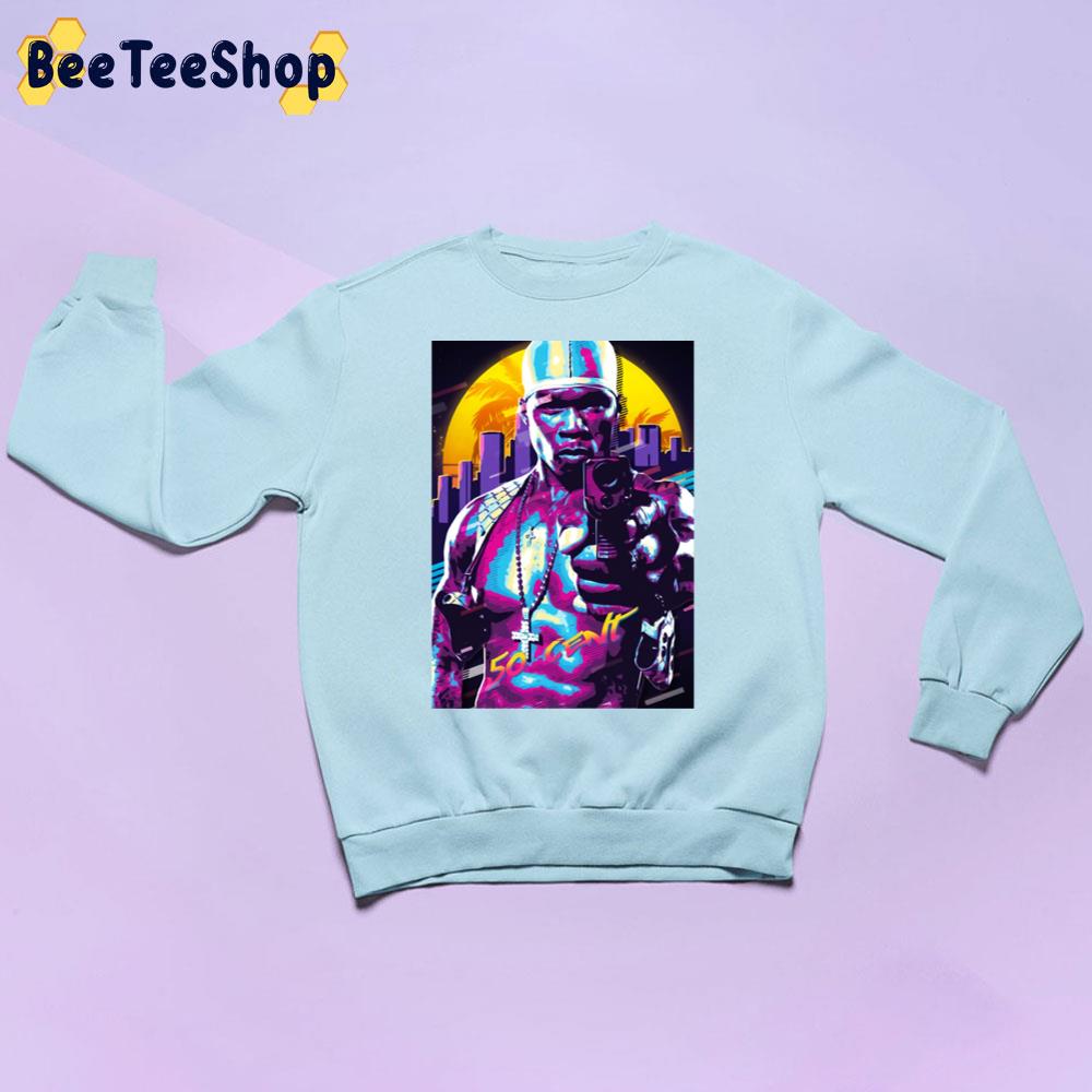 Retro City And Gun 50 Cent Rapper Unisex Sweatshirt Retro City And Gun 50 Cent Rapper Unisex Sweatshirt
