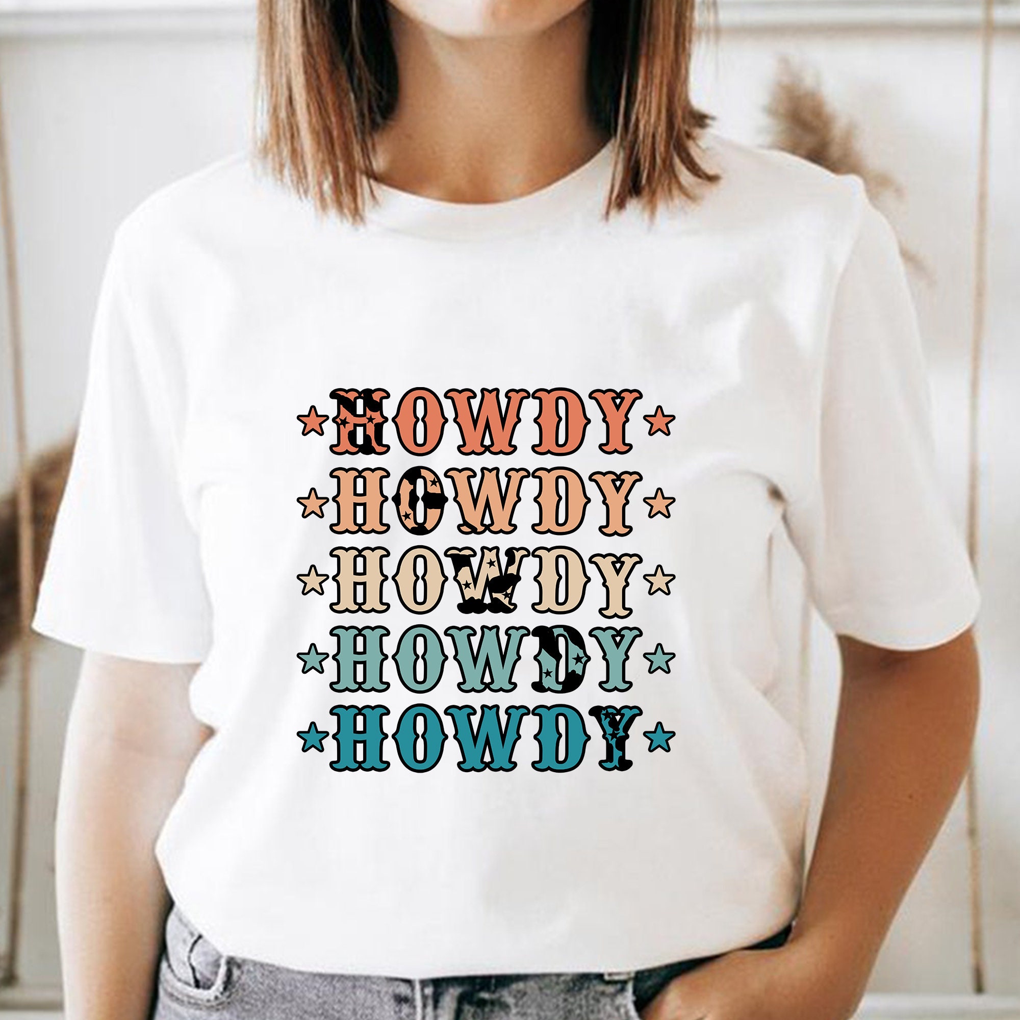 Retro Cow Howdy Unisex Shirt Retro Cow Howdy Unisex Shirt