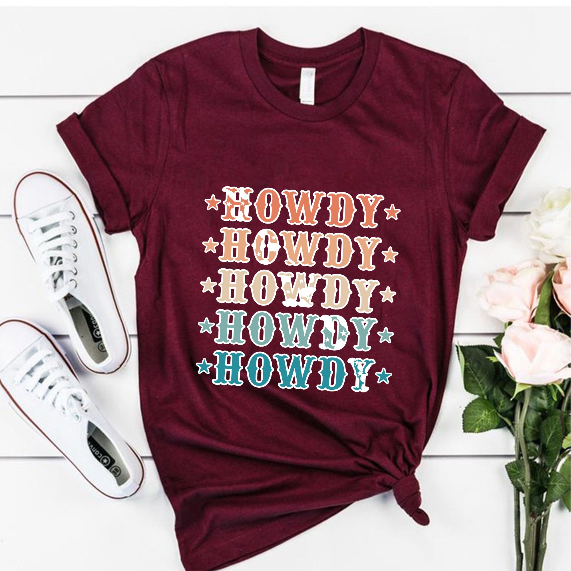 Retro Cow Howdy Unisex Shirt Retro Cow Howdy Unisex Shirt