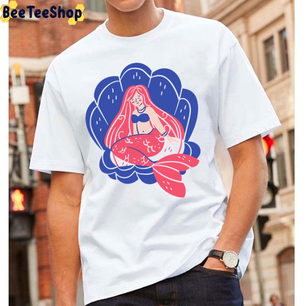 Retro Digital Art The Little Mermaid Unisex T-Shirt Retro Digital Art The Little Mermaid Unisex T-Shirt