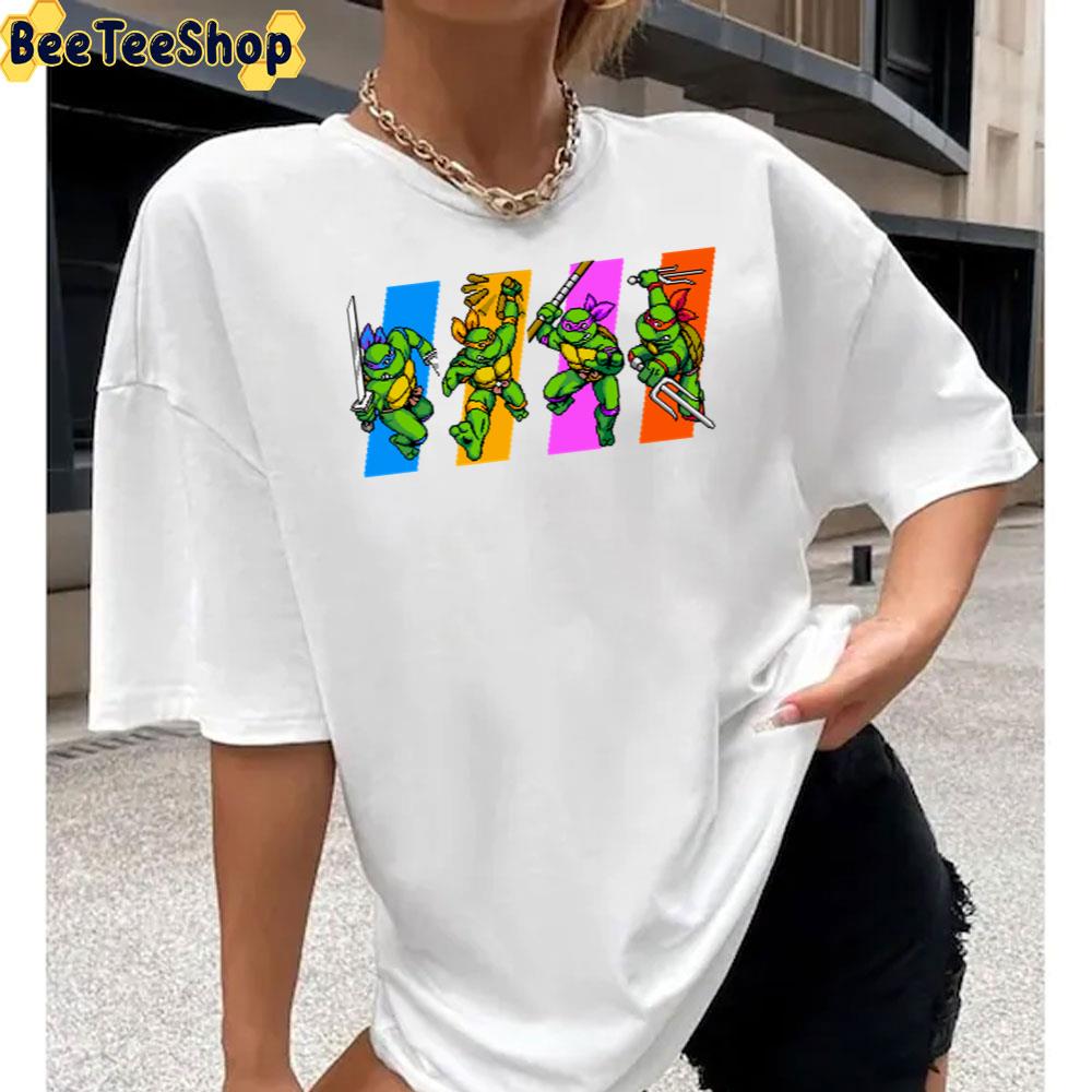 Retro Turtles In Time Characters Unisex T-Shirt Retro Turtles In Time Characters Unisex T-Shirt