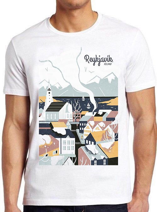 Reykjavik Digital Art Unisex T-Shirt Reykjavik Digital Art Unisex T-Shirt