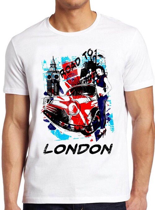 Road To London Digital Art Unisex T-Shirt Road To London Digital Art Unisex T-Shirt