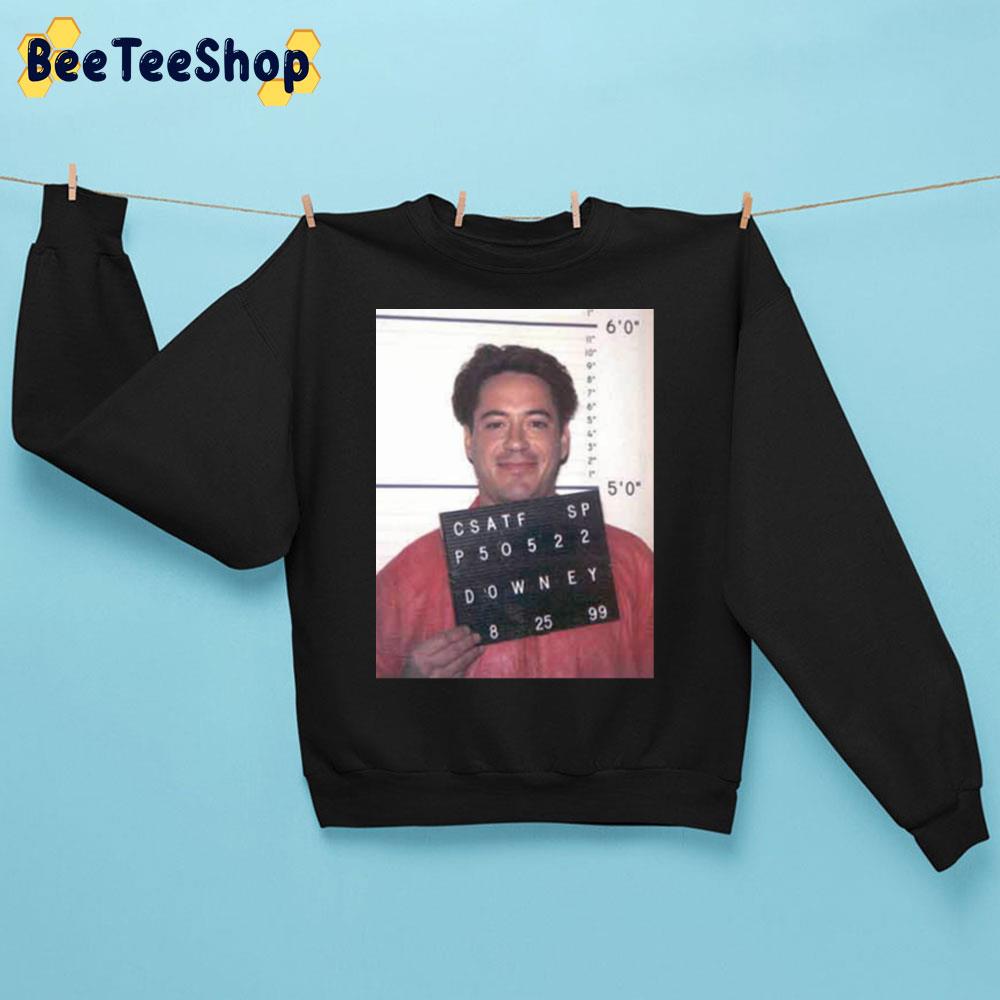 Robert Downey Jr. Mugshot Unisex Sweatshirt Robert Downey Jr. Mugshot Unisex Sweatshirt