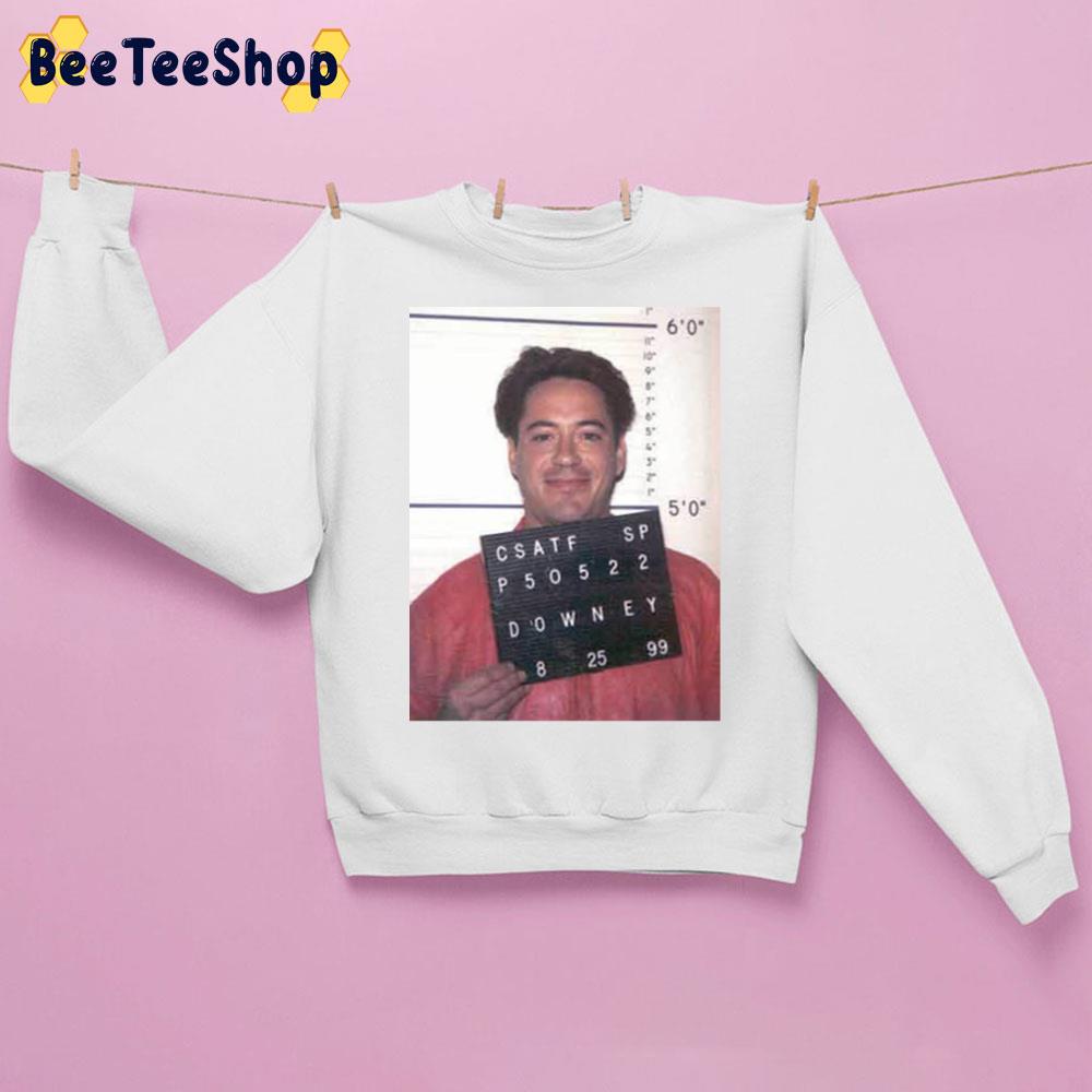 Robert Downey Jr. Mugshot Unisex Sweatshirt Robert Downey Jr. Mugshot Unisex Sweatshirt