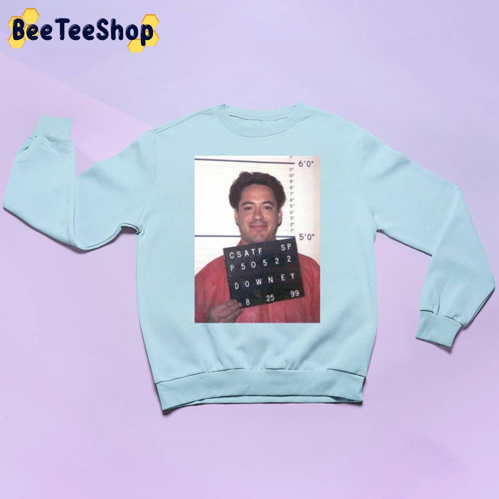 Robert Downey Jr. Mugshot Unisex Sweatshirt Robert Downey Jr. Mugshot Unisex Sweatshirt