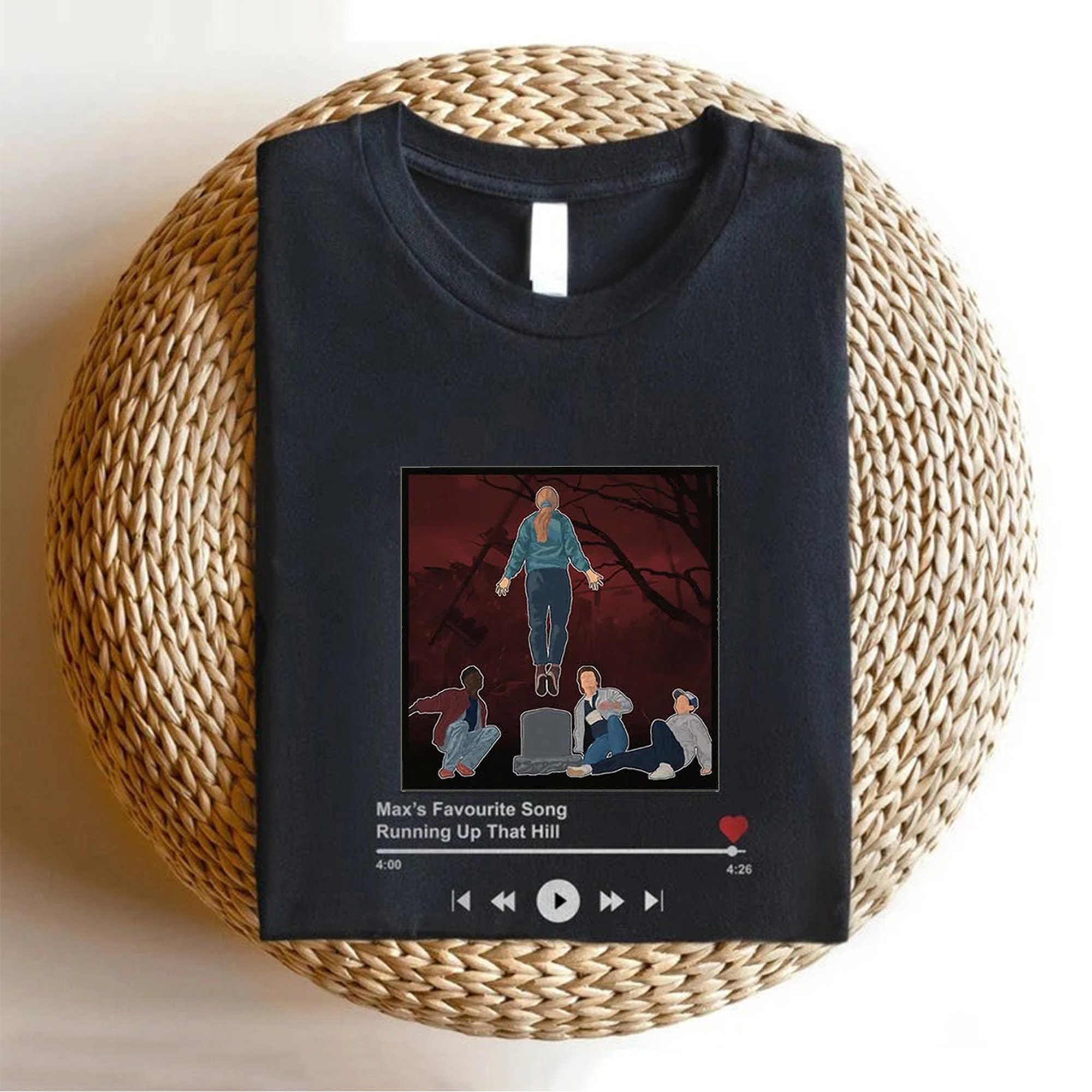 Running Up That Hill Stranger Things Max’s Favourite Song - Running Up That Hill Unisex T-Shirt Running Up That Hill Stranger Things Max’s Favourite Song - Running Up That Hill Unisex T-Shirt
