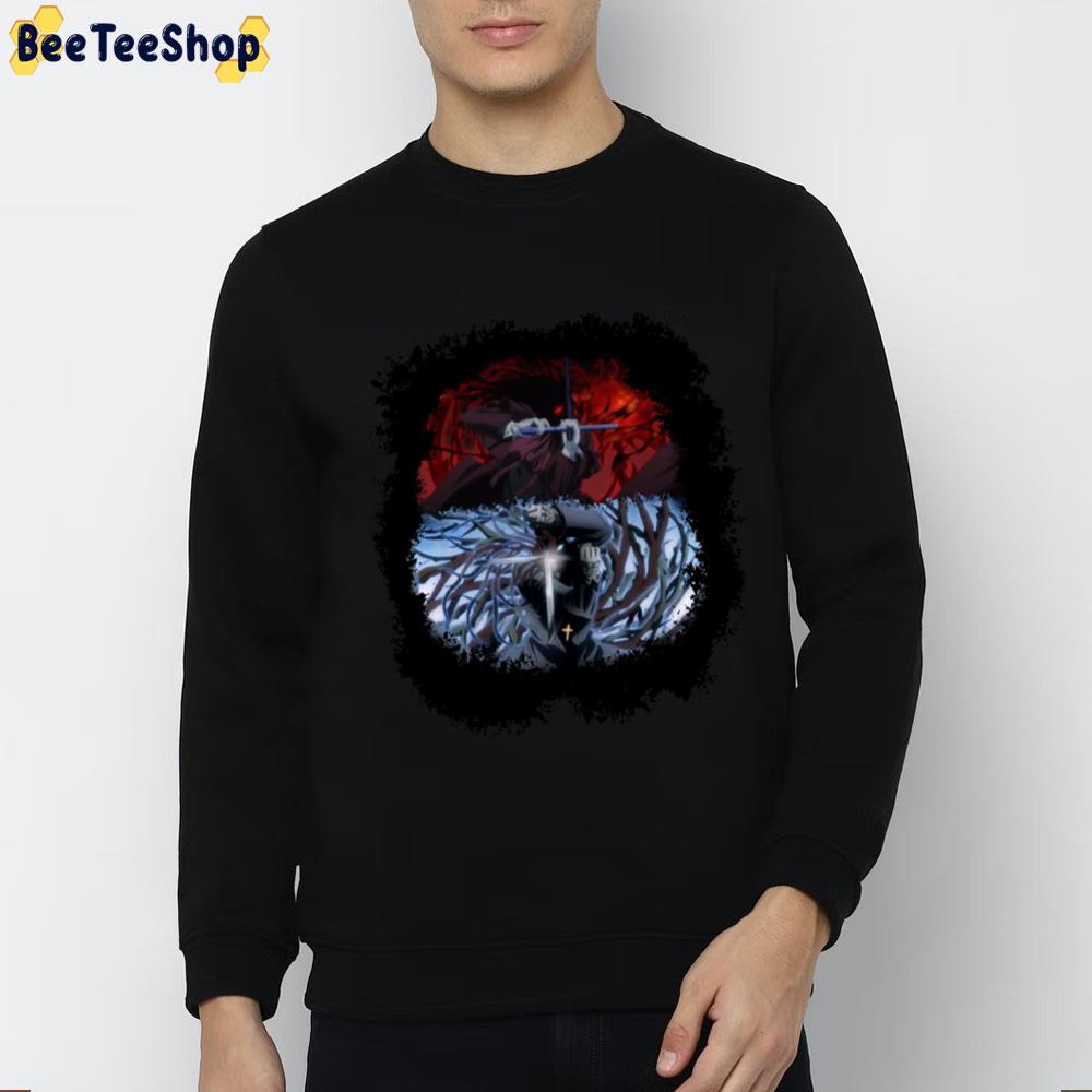 Scene Alucard Vs Anderson Hellsing Unisex T-Shirt Scene Alucard Vs Anderson Hellsing Unisex T-Shirt