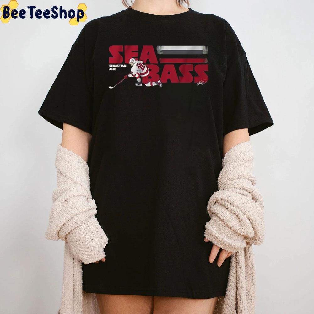 Sea Bass Carolina Hurricanes Hockey Art Unisex T-Shirt Sea Bass Carolina Hurricanes Hockey Art Unisex T-Shirt