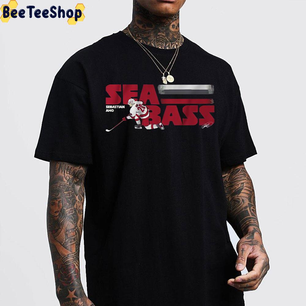 Sea Bass Carolina Hurricanes Hockey Art Unisex T-Shirt Sea Bass Carolina Hurricanes Hockey Art Unisex T-Shirt