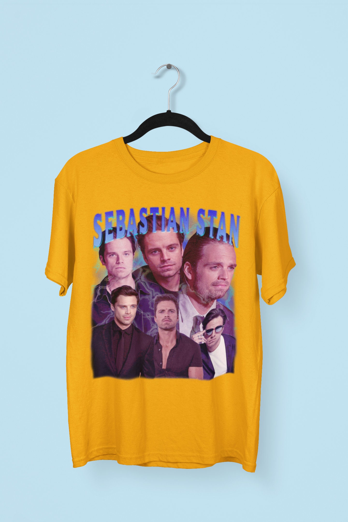 Sebastian Stan 90s Style Unisex T-Shirt Sebastian Stan 90s Style Unisex T-Shirt