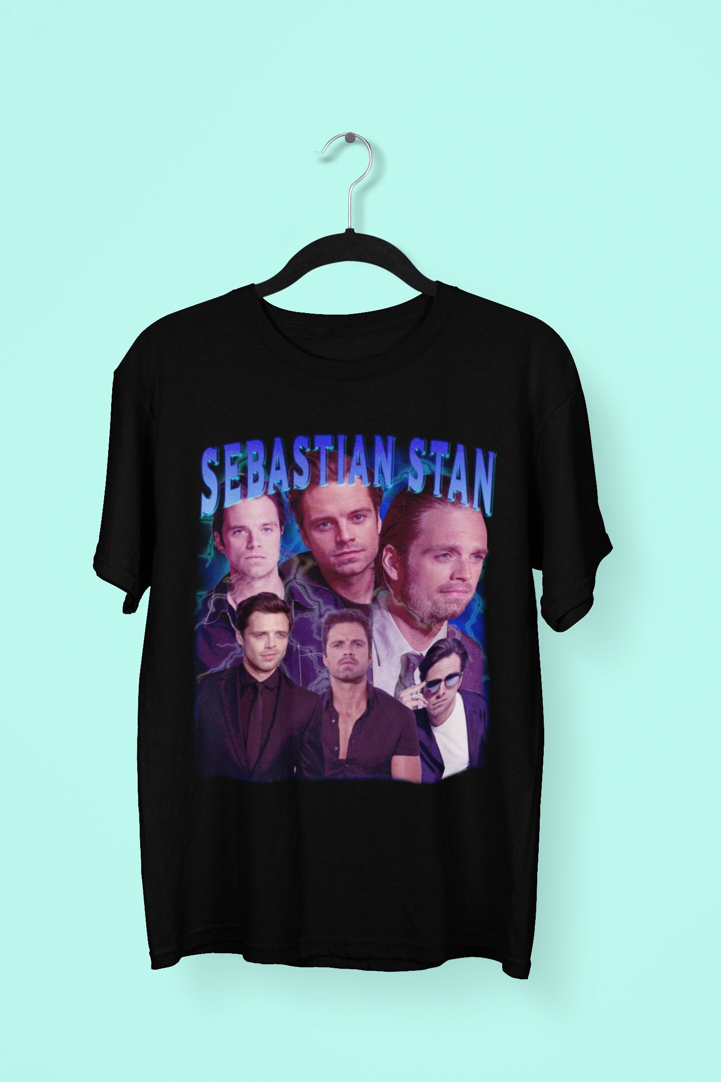 Sebastian Stan 90s Style Unisex T-Shirt Sebastian Stan 90s Style Unisex T-Shirt
