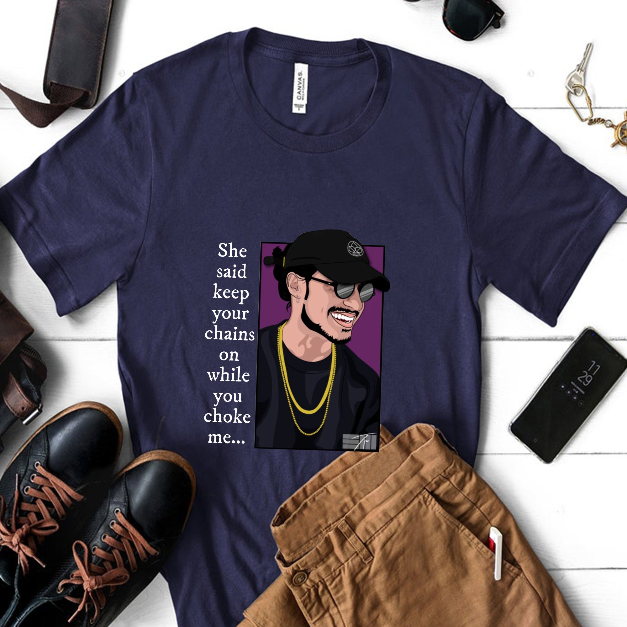 She Said Keep Your Chains On While You Choke Me Russ Quote Unisex Sweatshirt She Said Keep Your Chains On While You Choke Me Russ Quote Unisex Sweatshirt