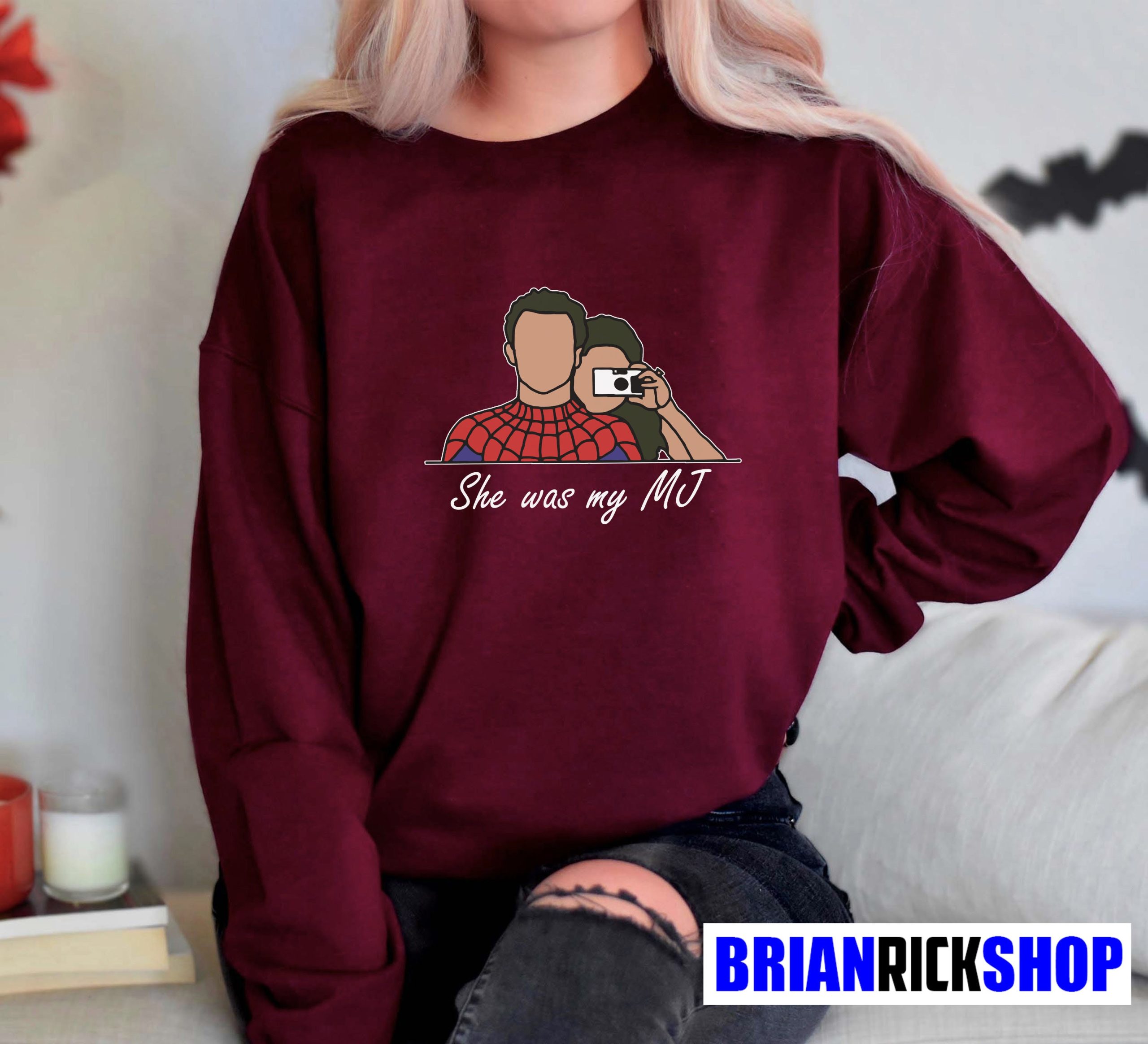 She Was My Mj Spider-Man Peter Parker Tom Holland Unisex Sweatshirt She Was My Mj Spider-Man Peter Parker Tom Holland Unisex Sweatshirt