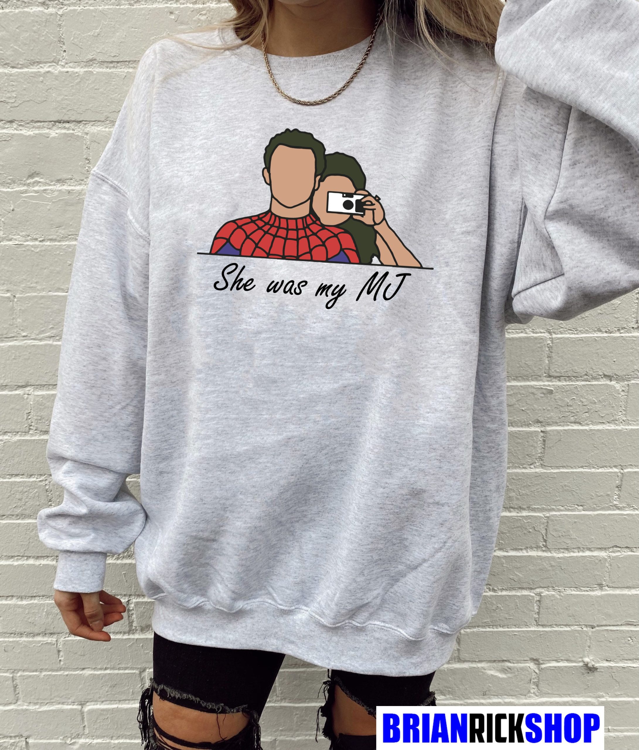 She Was My Mj Spider-Man Peter Parker Tom Holland Unisex Sweatshirt She Was My Mj Spider-Man Peter Parker Tom Holland Unisex Sweatshirt