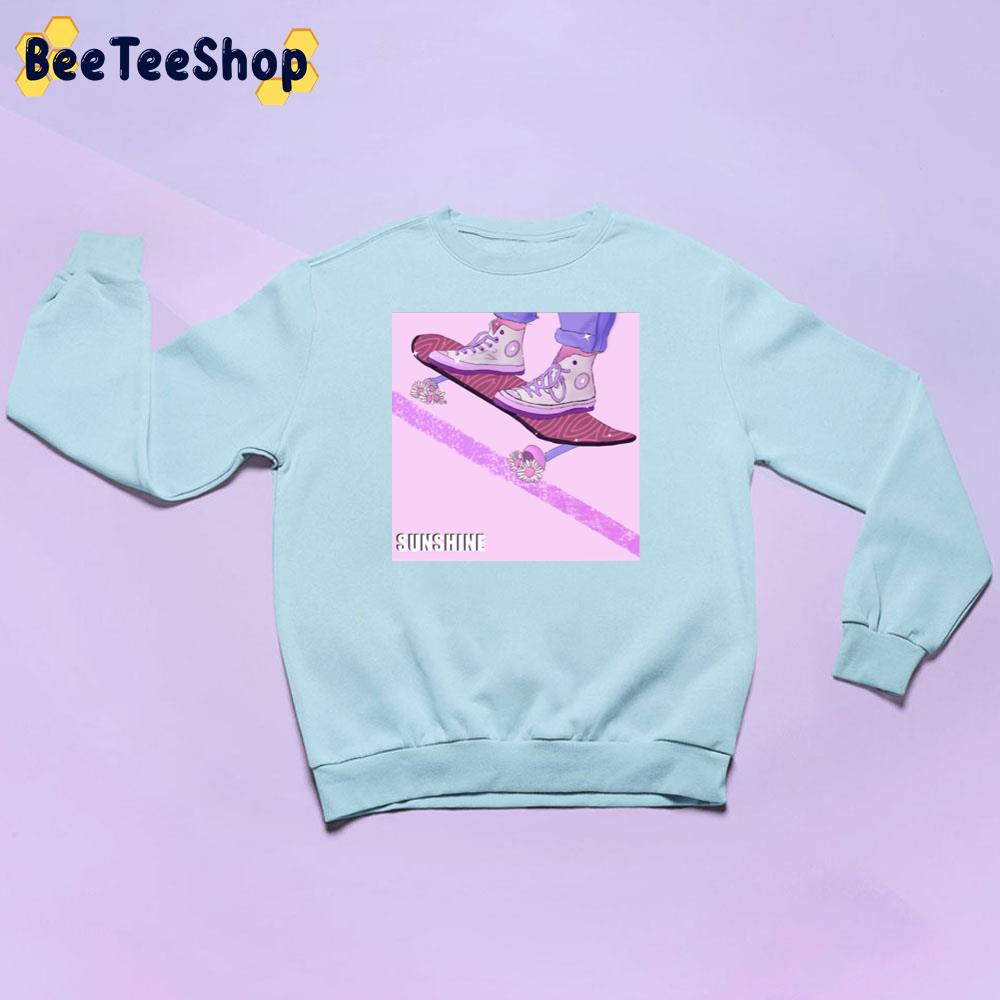 Skater Girl Pastel Art Converse Unisex Sweatshirt Skater Girl Pastel Art Converse Unisex Sweatshirt