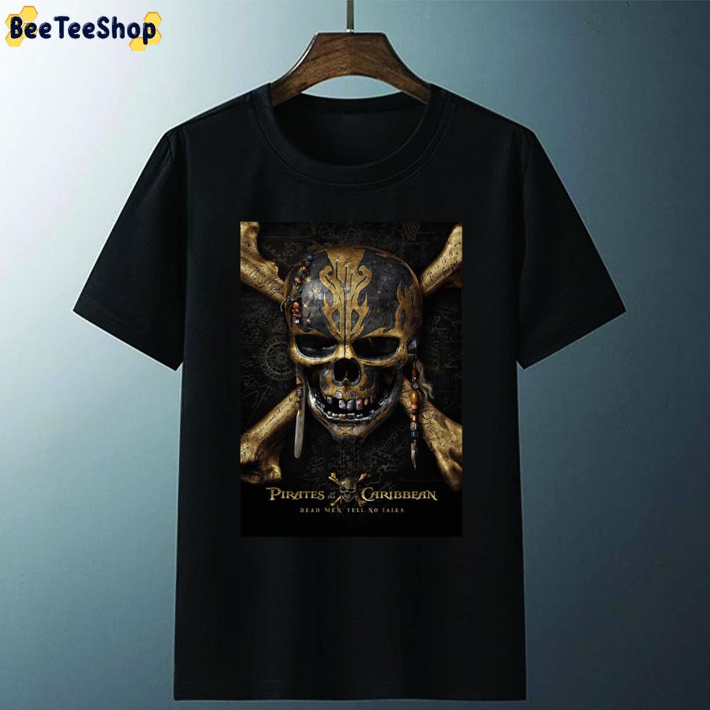 Skull Dead Men Tell No Tales Pirates Of The Caribbean Unisex T-Shirt Skull Dead Men Tell No Tales Pirates Of The Caribbean Unisex T-Shirt
