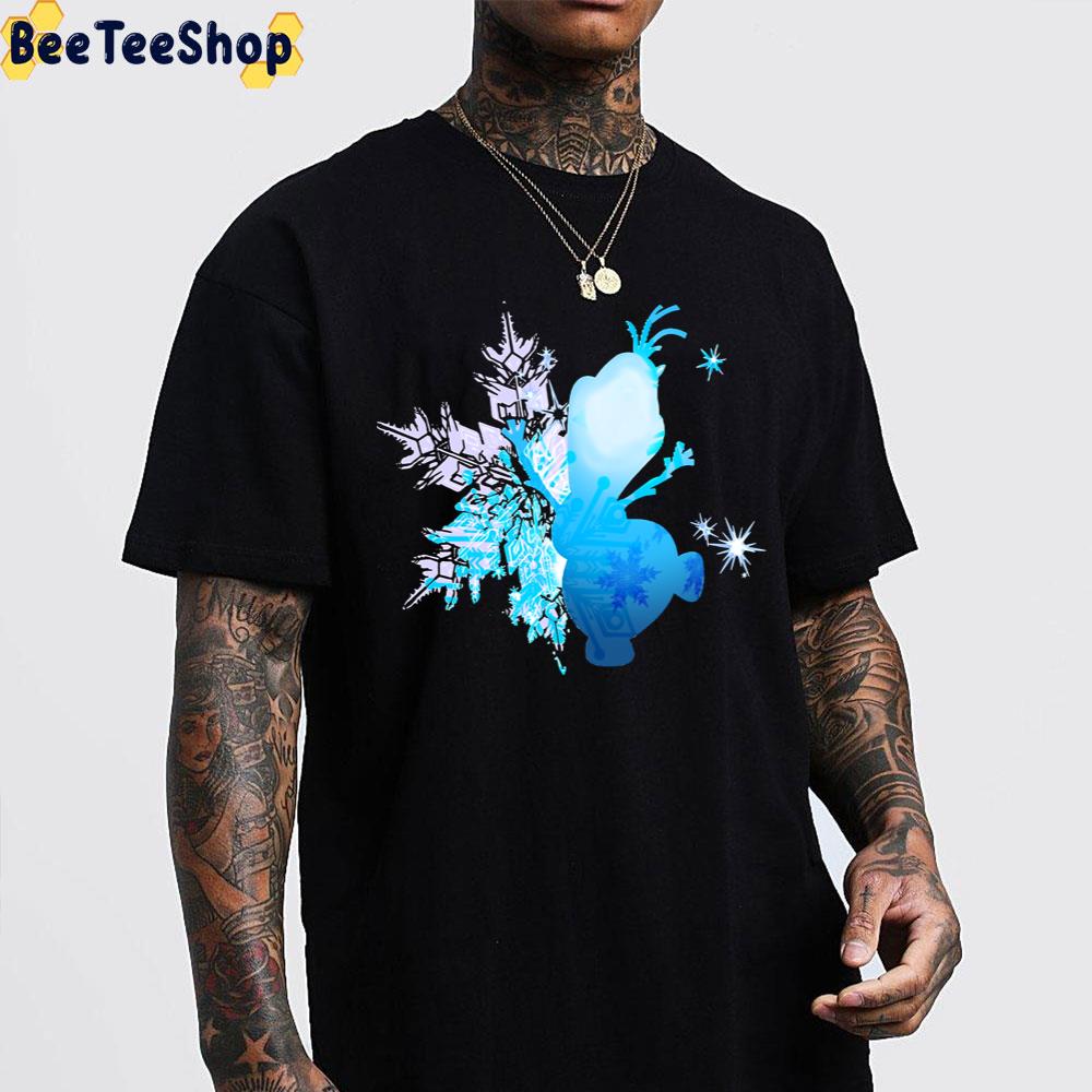 Snowman Silhouette Frozen Unisex T-Shirt Snowman Silhouette Frozen Unisex T-Shirt