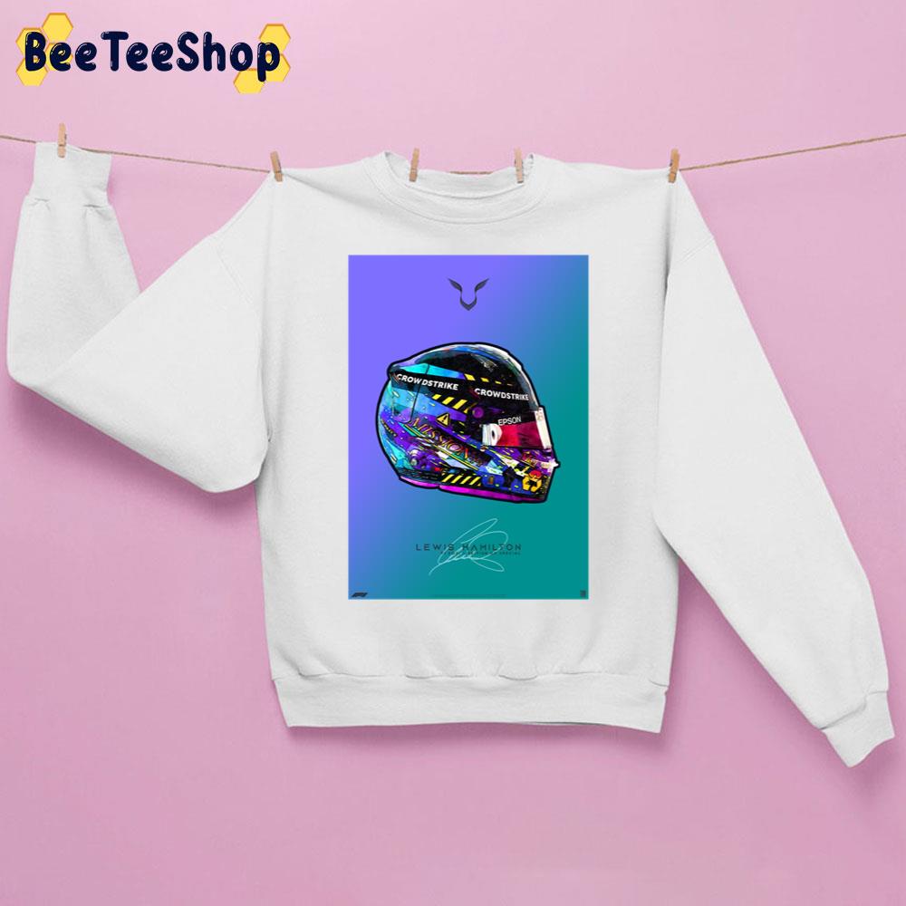 Special British Gp Mercedes Crash Helmet Artwork Lewis Hamilton Racing Unisex Sweatshirt Special British Gp Mercedes Crash Helmet Artwork Lewis Hamilton Racing Unisex Sweatshirt