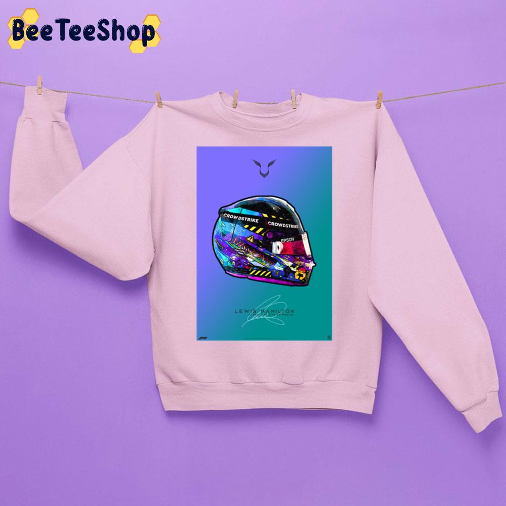 Special British Gp Mercedes Crash Helmet Artwork Lewis Hamilton Racing Unisex Sweatshirt Special British Gp Mercedes Crash Helmet Artwork Lewis Hamilton Racing Unisex Sweatshirt
