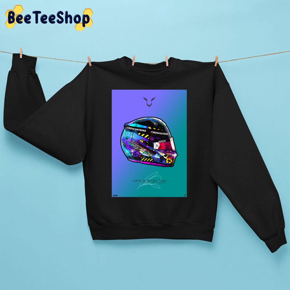 Special British Gp Mercedes Crash Helmet Artwork Lewis Hamilton Racing Unisex Sweatshirt Special British Gp Mercedes Crash Helmet Artwork Lewis Hamilton Racing Unisex Sweatshirt