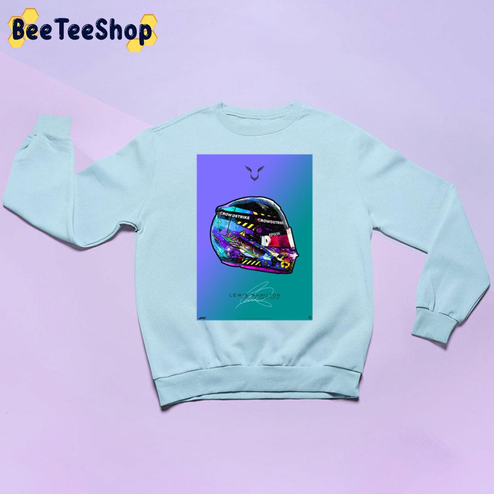 Special British Gp Mercedes Crash Helmet Artwork Lewis Hamilton Racing Unisex Sweatshirt Special British Gp Mercedes Crash Helmet Artwork Lewis Hamilton Racing Unisex Sweatshirt